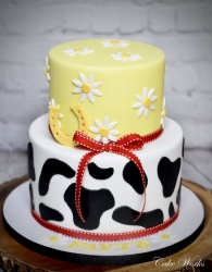 Daisies and Cow Print