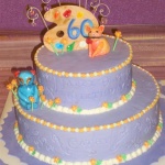 Artist's 60th Birthday Cake