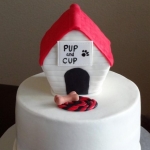 Dog house cake