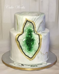 Green and Gold Geode