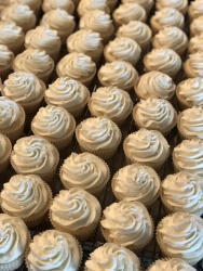 Pearl topped cupcakes