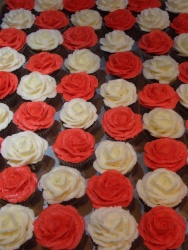 Mini Roses Cupcakes