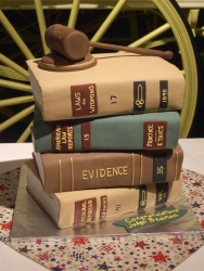 Judge's Books Retirement Cake