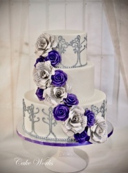 Sugar and Paper Roses with Silver Trees