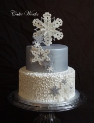 Snowflakes on Silver Wedding
